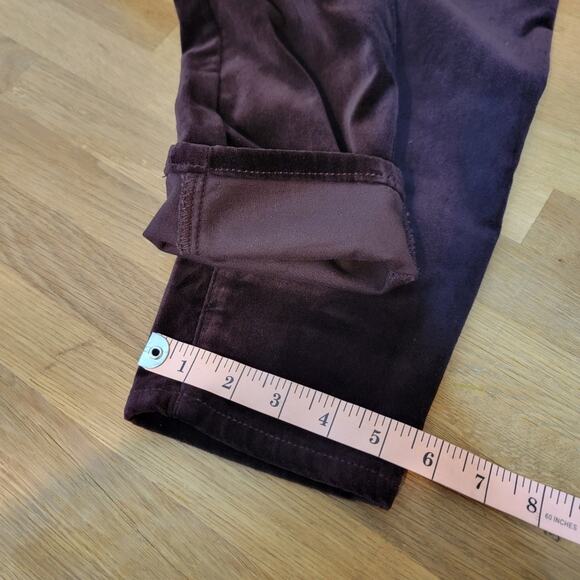 🔴 3/$25 Well Worn High-Rise Luxe Velvet Tapered Pant – Purple Size 28 - Picture 13 of 13